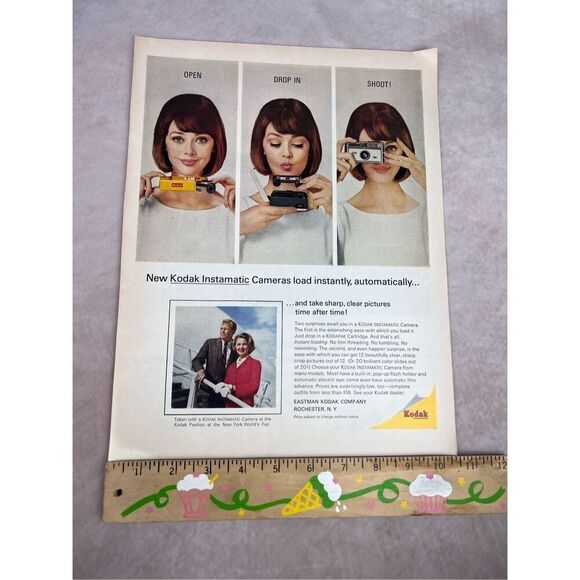 Vintage Print Advertisement Ad 1965 Kodak Print - Picture 6 of 6
